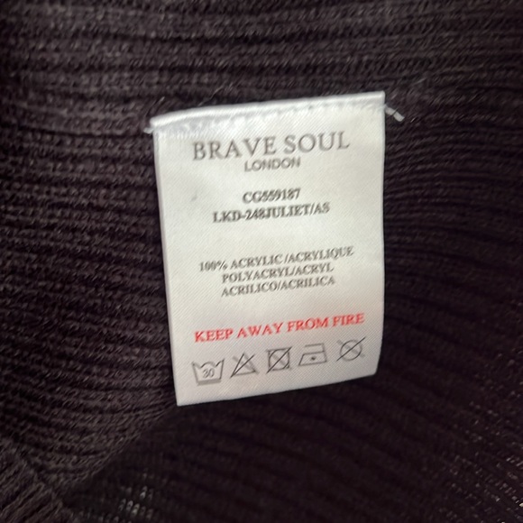 Set of 2 Dresses! Turtleneck Midi Brave Soul London Fitted Ribbed White & Black - Picture 8 of 12